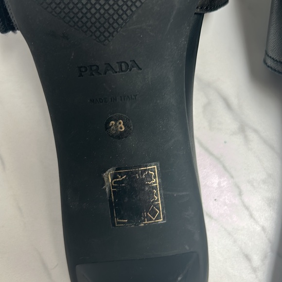 Black Prada sandal heels, size 38 - Picture 4 of 4